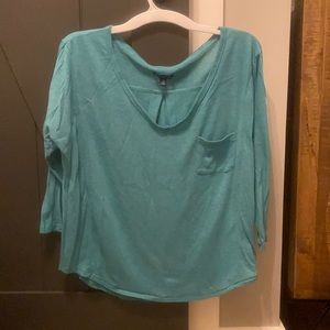 American Eagle ladies pocket tee, 3/4 sleeve, large.